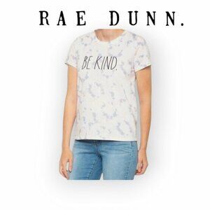 Rae Dunn Pastel Tie Dye “Be Kind” Crewneck XS Cozy Soft Cotton Blend Tee